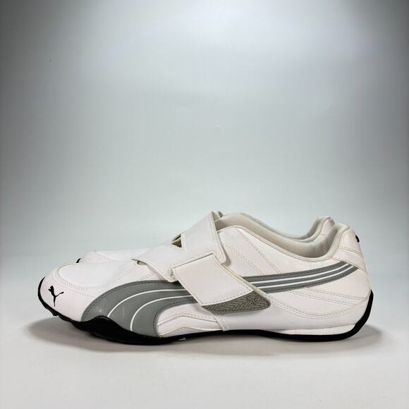 Puma Attaq White Limestone Gray Motosports Sneakers Shoes 354530-06 Mens Size 13 main image 6